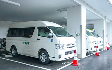 送迎車もあります!