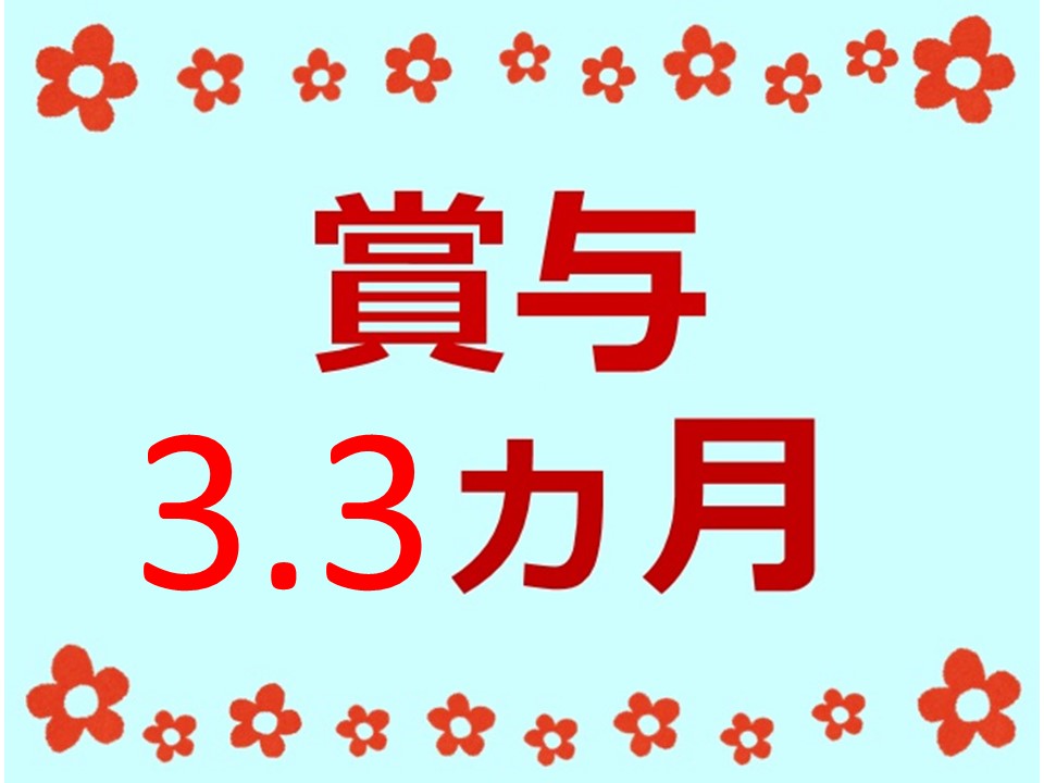 年2回(3.3ヵ月分)❀