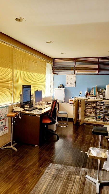 落ち着いた雰囲気の診察室☆