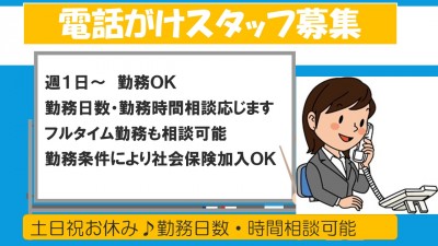 【沖縄県那覇市】週1日~OK 簡単な電話案内と事務のお仕事 土日祝日お休み(休み希望応相談) 子育て応援求人 イメージ
