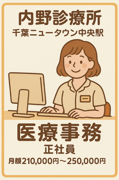 クリニックでの医療事務 クリニックでの医療事務